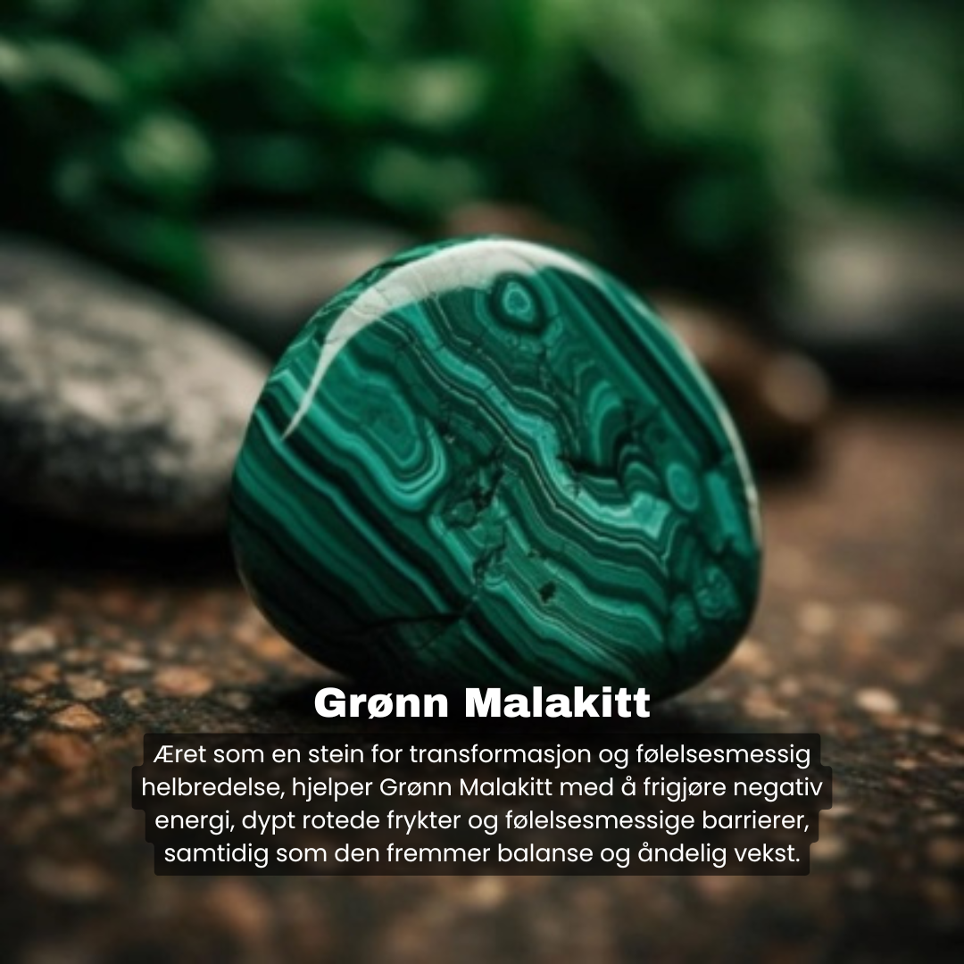 Grønn Malakitt – Armbånd
