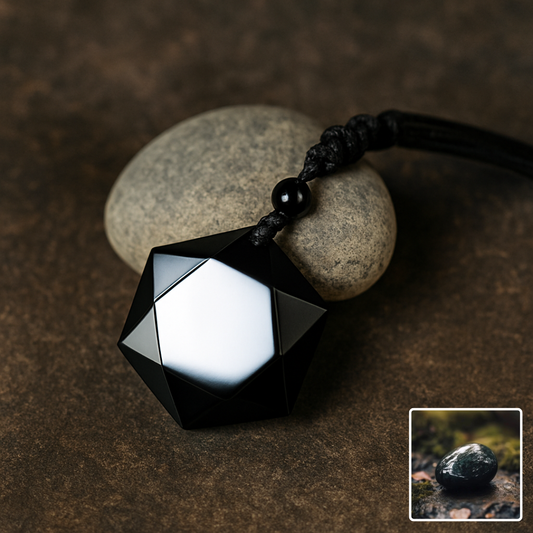 Premium Svart Obsidian Talisman (Kopia)